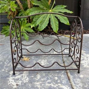 Bronze 6 Bottle Wine Holder